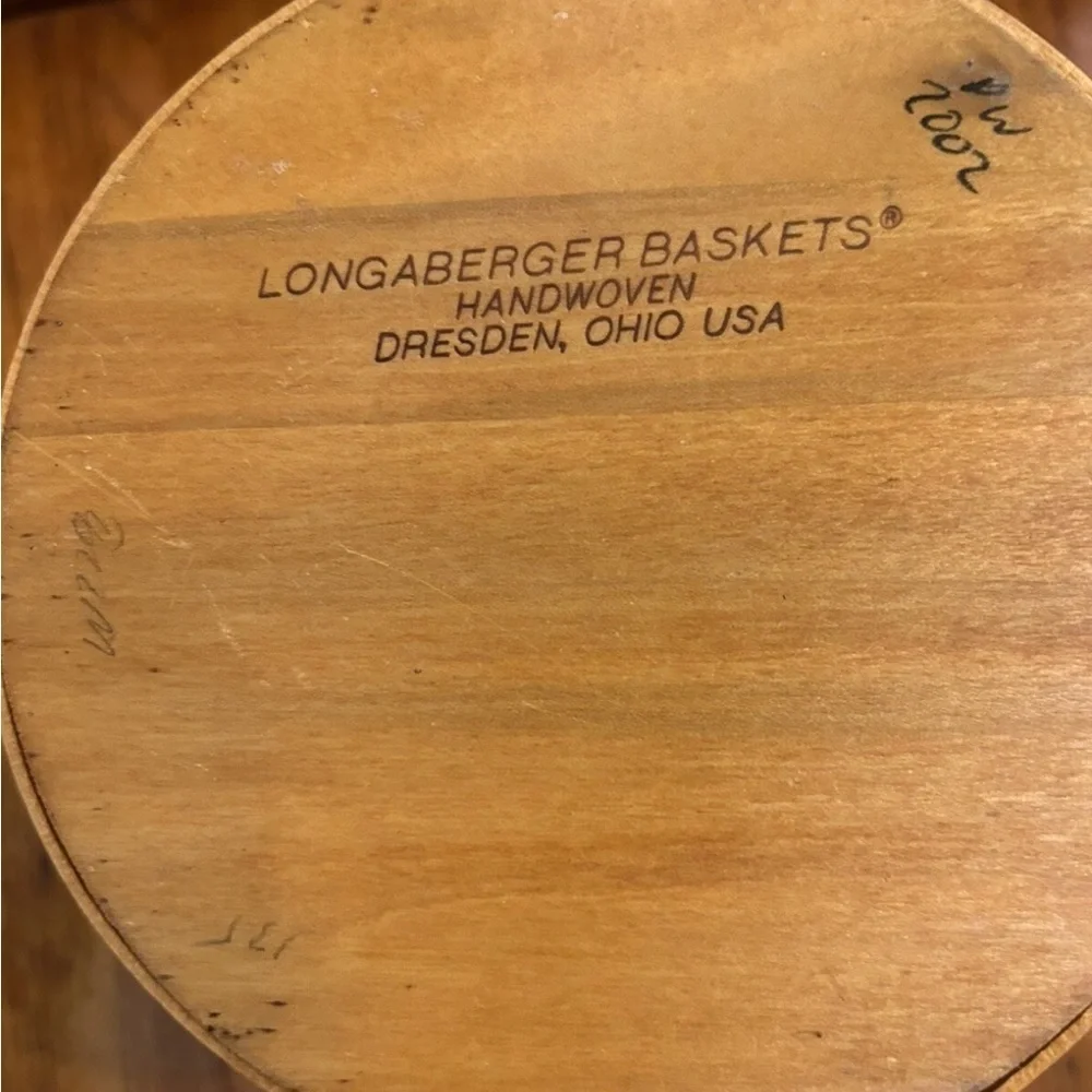 Longaberger 2002 Autumn Pail Green Basket